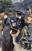 Pierre-Auguste Renoir, the  umbrellas